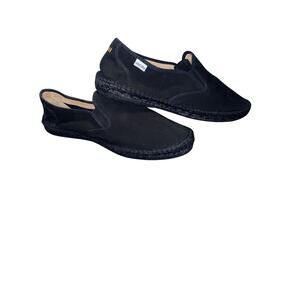 Viscata Barcelona Men’s Black Espadrille Flats Sz 47